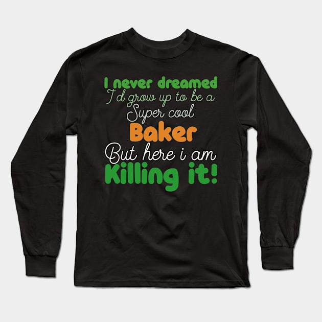 baker Long Sleeve T-Shirt by Design stars 5